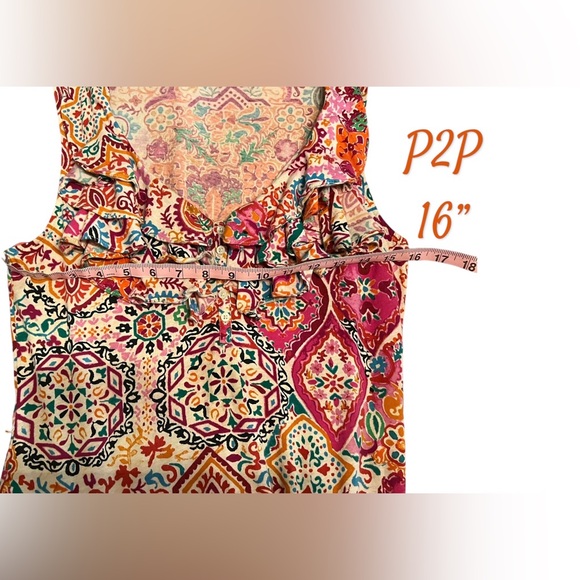 Vintage 90s Y2K Ralph Lauren Sleeveless A-line Dress Floral Paisley Medium. - Picture 8 of 12